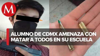 Estudiante amenaza con matar a sus compañeros y profesores en Cdmx