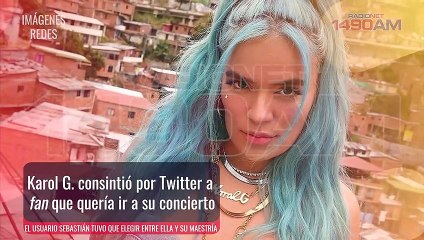 Karol G invita a un fan muy especial a su concierto