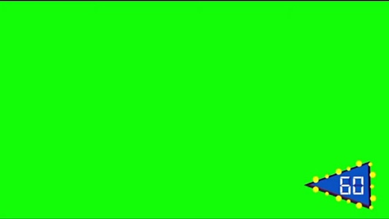 2018-2019 Double Dare Blue Obstacle Course Clock Remake (Green Screen)