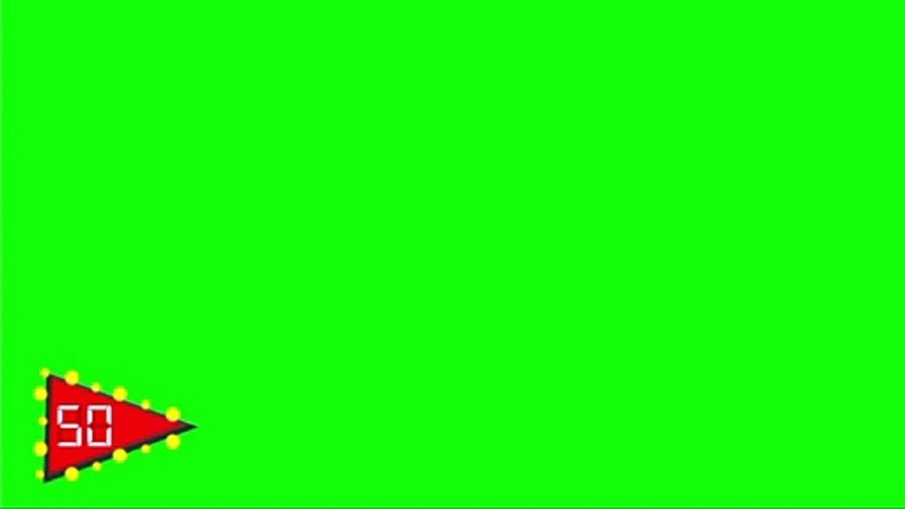 2018-2019 Double Dare Red Obstacle Course Clock Remake (Green Screen)