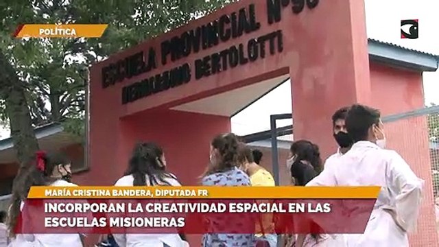 Incorporan la creatividad espacial en las escuelas misioneras