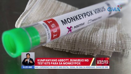 Kumpanyang Abbott, bumubuo ng test kits para sa monkeypox | UB