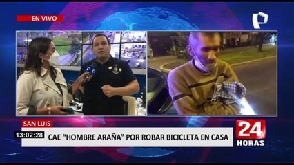 Capturan al "Hombre Araña de San Luis" por robar bicicleta en vivienda