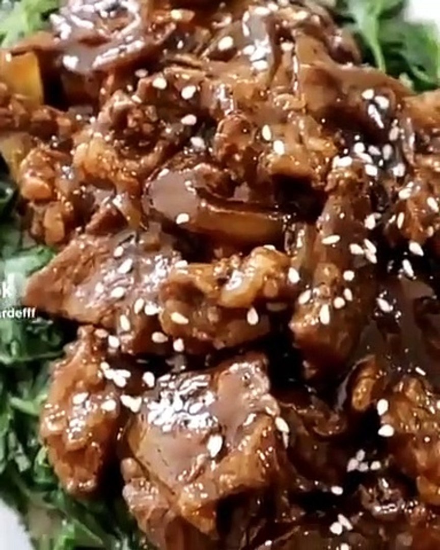 ⁣Resep sapi lada hitam dengan bayam