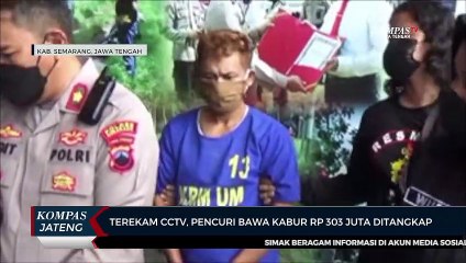 Terekam CCTV, Pencuri Bawa Kabur Rp 303 Juta Ditangkap Polisi
