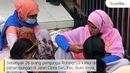 26 Pengungsi Rohingnya Kabur Dari Rumah Detensi Imigran Pekanbaru !!
