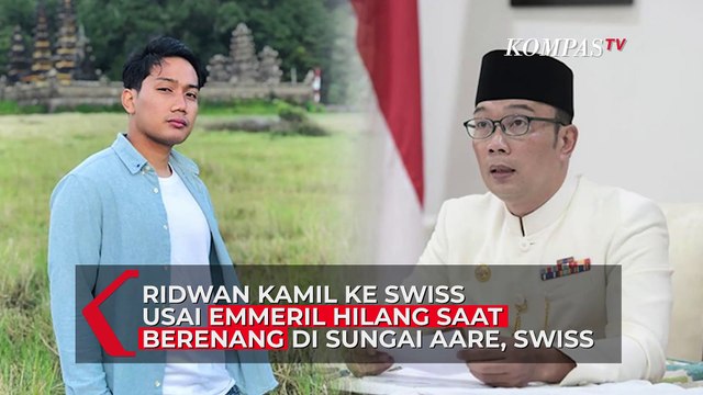 Ridwan Kamil ke Swiss Usai Emmeril Hilang Saat Berenang di Sungai Aare, Swiss