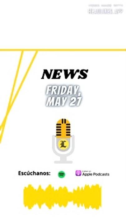News friday, may 27