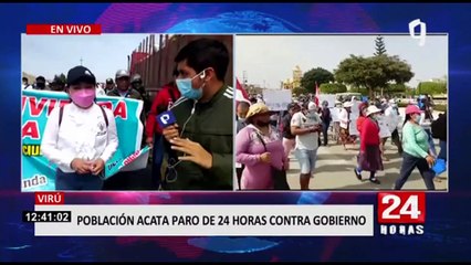 Paro de 24 horas en Virú: exigen mejora de calidad de vida de sus habitantes