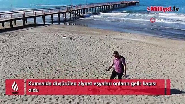Kumsalda düşürülen ziynet eşyaları onların gelir kapısı oldu
