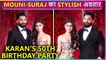 Mouni Roy Looks Stunning With Husband Suraj Nambiar At Karan Johar 50th Grand Birthday Celebration