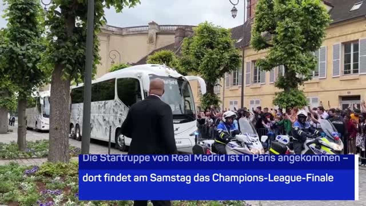 Ankunft der Real-Stars vor UCL-Finale in Paris
