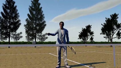 La terre battue d'un court de tennis