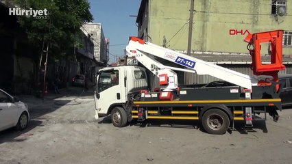 Sultangazi'de aynı yerde elektrik kabloları yandı