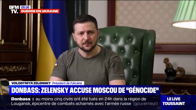 Guerre en Ukraine: Volodymyr Zelensky accuse Moscou de génocide