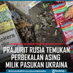 Ada Indomie di Perang  Rusia Ukraina!!. Perbekalan Buatan Asing Ditinggalkan Pasukan Ukraina di Desa Troitskoye