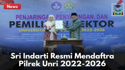 Mendaftar Di Pilrek Unri, Sri Indarti Berharap Tak Ada Lagi Kasus Pelecehan Seksual