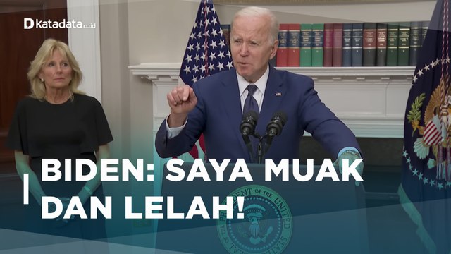 Joe Biden Murka, 19 Anak di Texas Tewas Ditembak | Katadata Indonesia