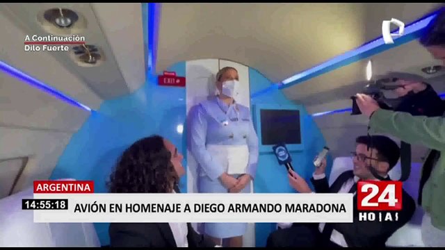 Argentina: presentan avión en homenaje a Diego Maradona