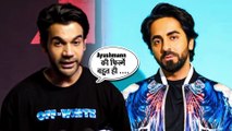 Rajkummar Rao's BEST Reaction To Ayushmann Khurrana's Films & Career