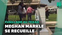 Meghan Markle rend visite au mémorial des victimes de la fusillade au Texas