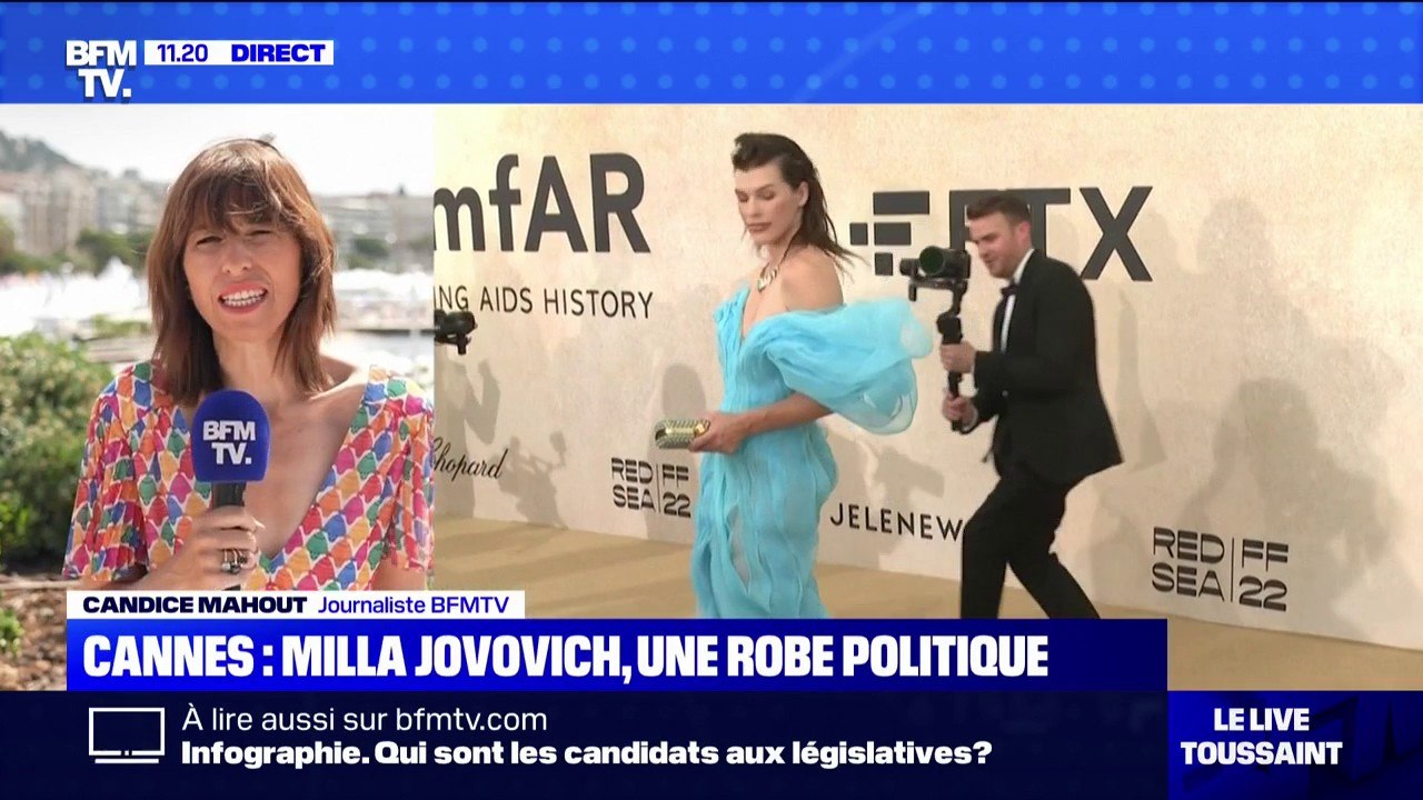 Festival de Cannes: la robe politique de Milla Jovovich à la soirée de gala de l'amfAR