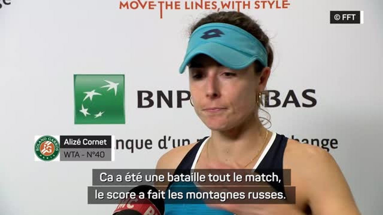 Roland-Garros - Cornet : "Un de mes plus beaux souvenirs ici"