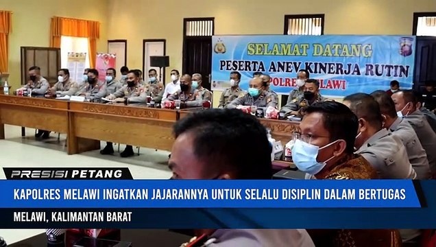 Pimpin Anev Kinerja Rutin, Kapolres Melawi Minta Perwira Jajarannya Jadi Contoh Bagi Anggota