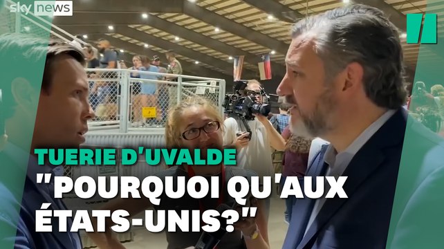 Après la tuerie d'Uvalde au Texas, le sénateur Ted Cruz fuit les questions sur les armes à feu