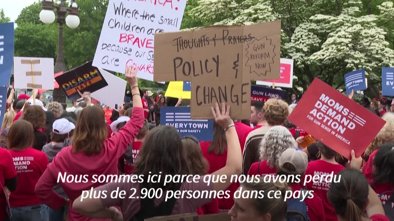 Fusillade d'Uvalde: des manifestations à Washington et New York pour le contrôle des armes à feu