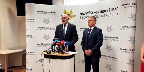 Brífing novozvoleného predsedu NKÚ L.Andrassyho a bývalého predsedu K.Mitríka