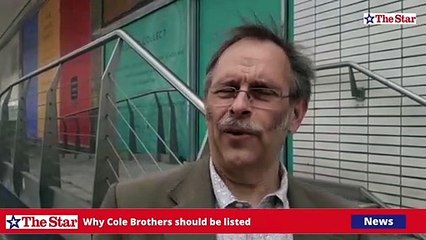 Why Cole Brothers should be listed