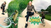 OMG! Nargis Fakhri Falls From Bicycle; Watch Video