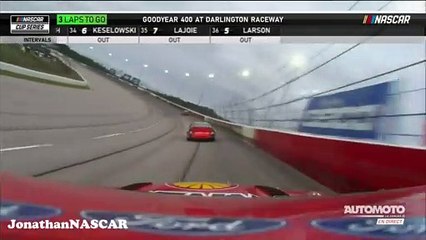 Finish Byron vs  Logano Darlington 2022 NASCAR Cup Series