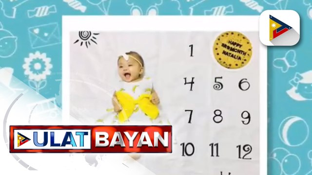 Monthly photoshoot ng sanggol, kinagiliwan ng netizens