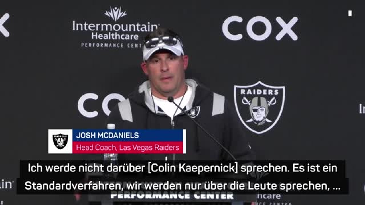 Mcdaniels: kaepernick-training nicht überbewerten