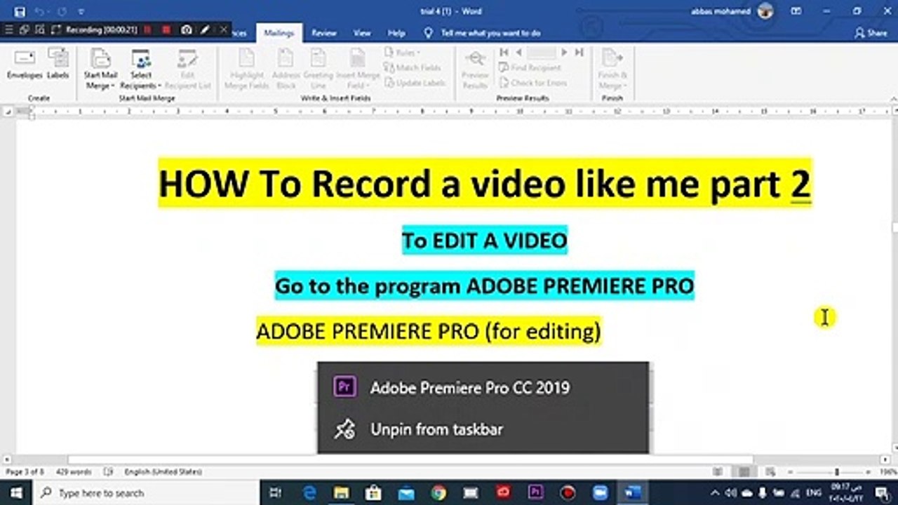 HOW To Record and post a video on you tube Part 2
