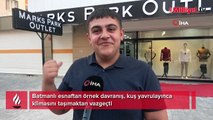 Batmanlı esnaftan örnek davranış, kuş yavrulayınca klimasını taşımaktan vazgeçti