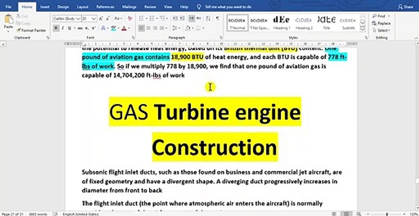 Gas Turbine Engine Construction