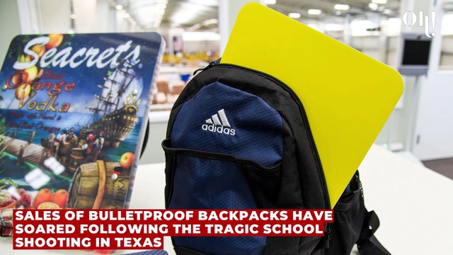 Sales of backpacks that become bulletproof vests soar following Texas school shooting
