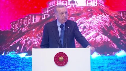 CUMHURBAŞKANI ERDOĞAN DEMOKRASİ VE ÖZGÜRLÜKLER ADASI'NDA KONUŞUYOR