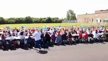 Sunderland Echo News - Sunderland children sing national anthem at traditional street party celebrating Queen's Platinum Jubilee