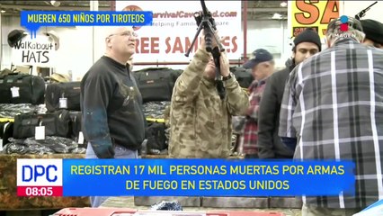 Más de 17 mil personas han fallecido por armas de fuego en EUA