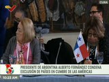 Argentina condena exclusión de Venezuela, Cuba y Nicaragua en Cumbre de las Américas