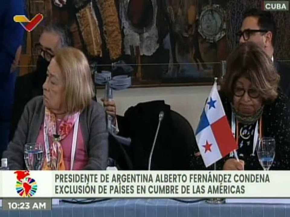 Argentina condena exclusión de Venezuela, Cuba y Nicaragua en Cumbre de las Américas
