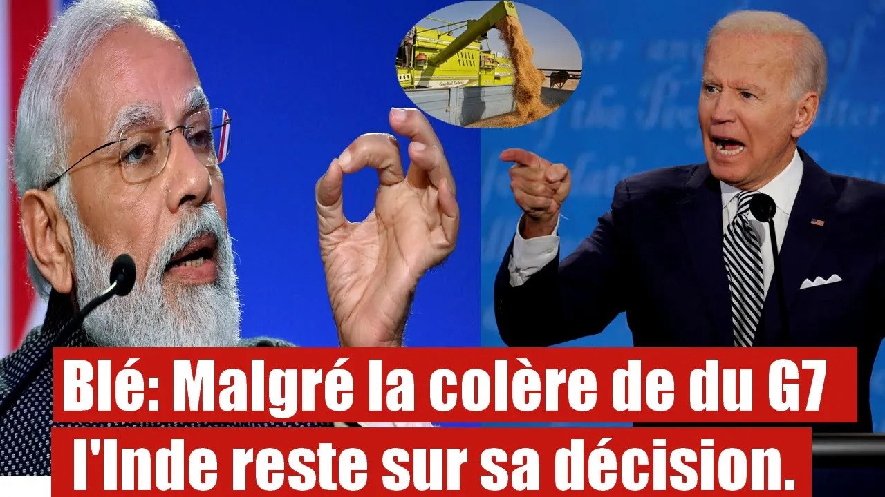 Le G7 met en garde l’Inde contre l'interdiction de ses exportations de Blé.