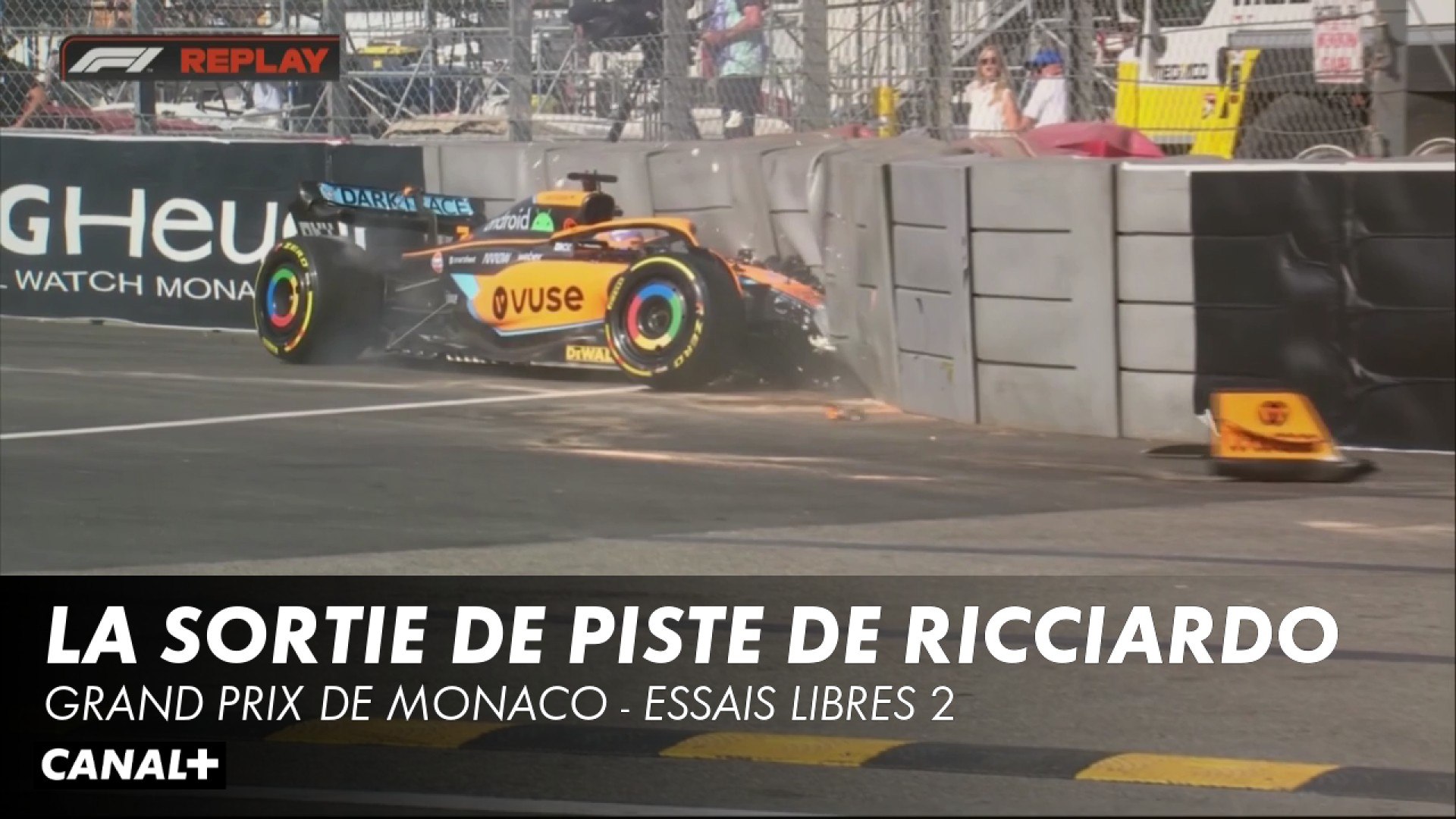 Sortie de piste de Ricciardo - GP de Monaco, essais libres 2 - Vidéo  Dailymotion
