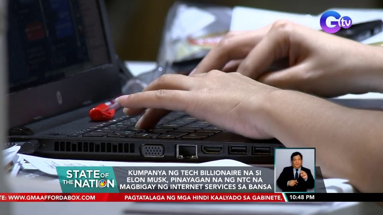Kumpanya ng Tech Billionaire na si Elon Musk ,pinayagan na ng NTC na magbigay ng internet services sa bansa | SONA