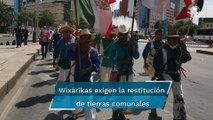 Después de 30 días de caminata, caravana Wixárika llega a la CDMX