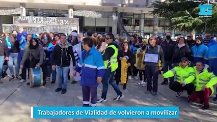 Trabajadores de Vialidad se volvieron a movilizar